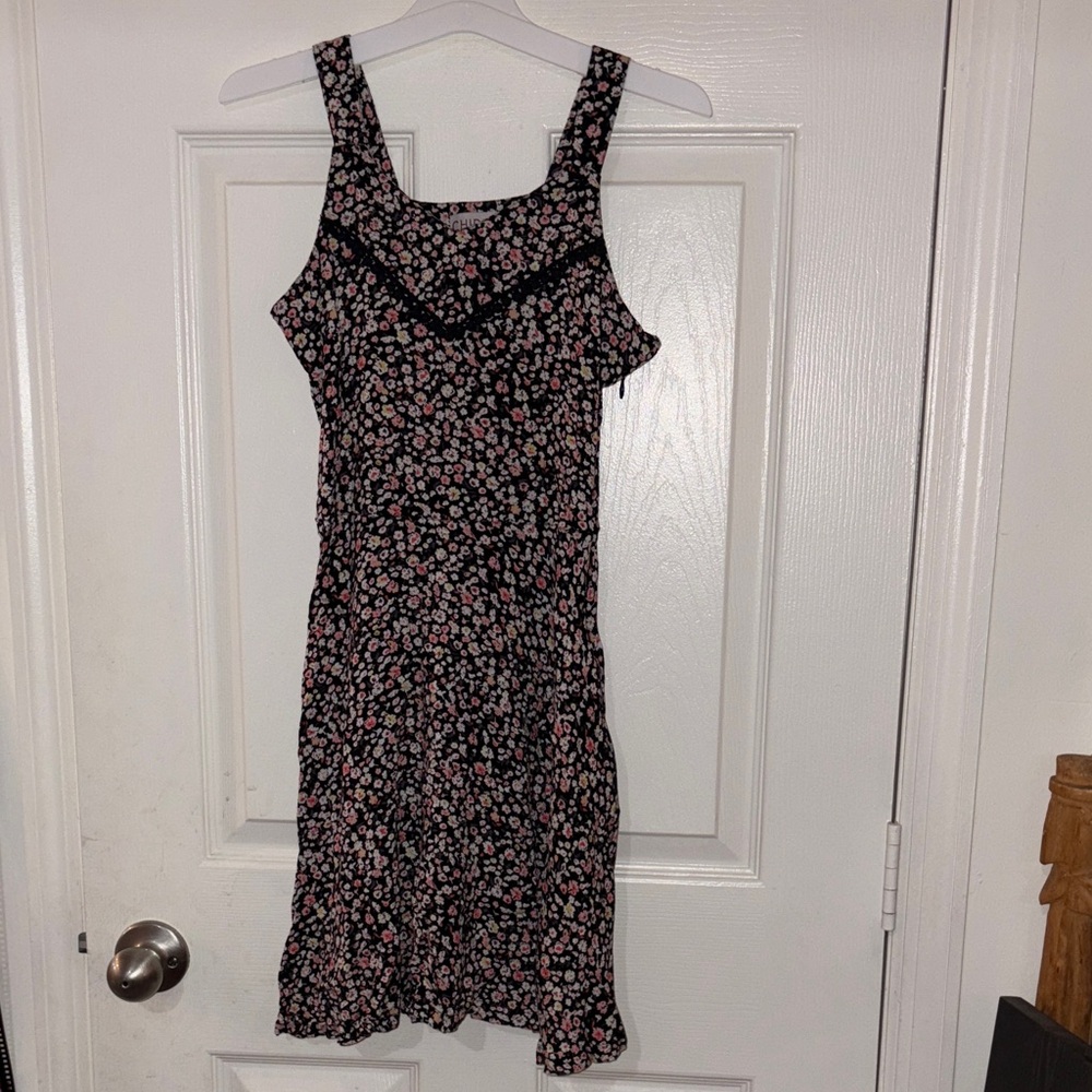 Chipie Black and Pink Floral Dress size 12